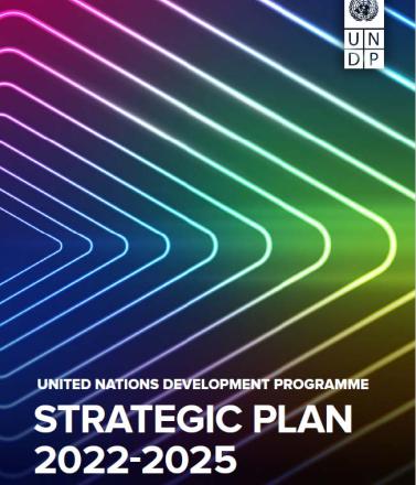 UNDP Strategic Plan 2022-2025 cover UNDP Strategic Plan 2022-2025 cover