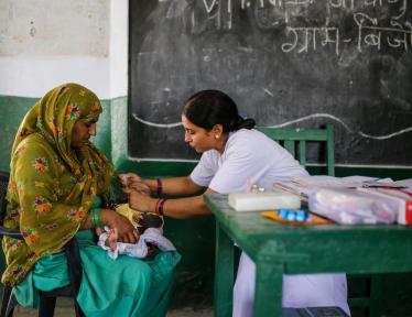 baby with doctor