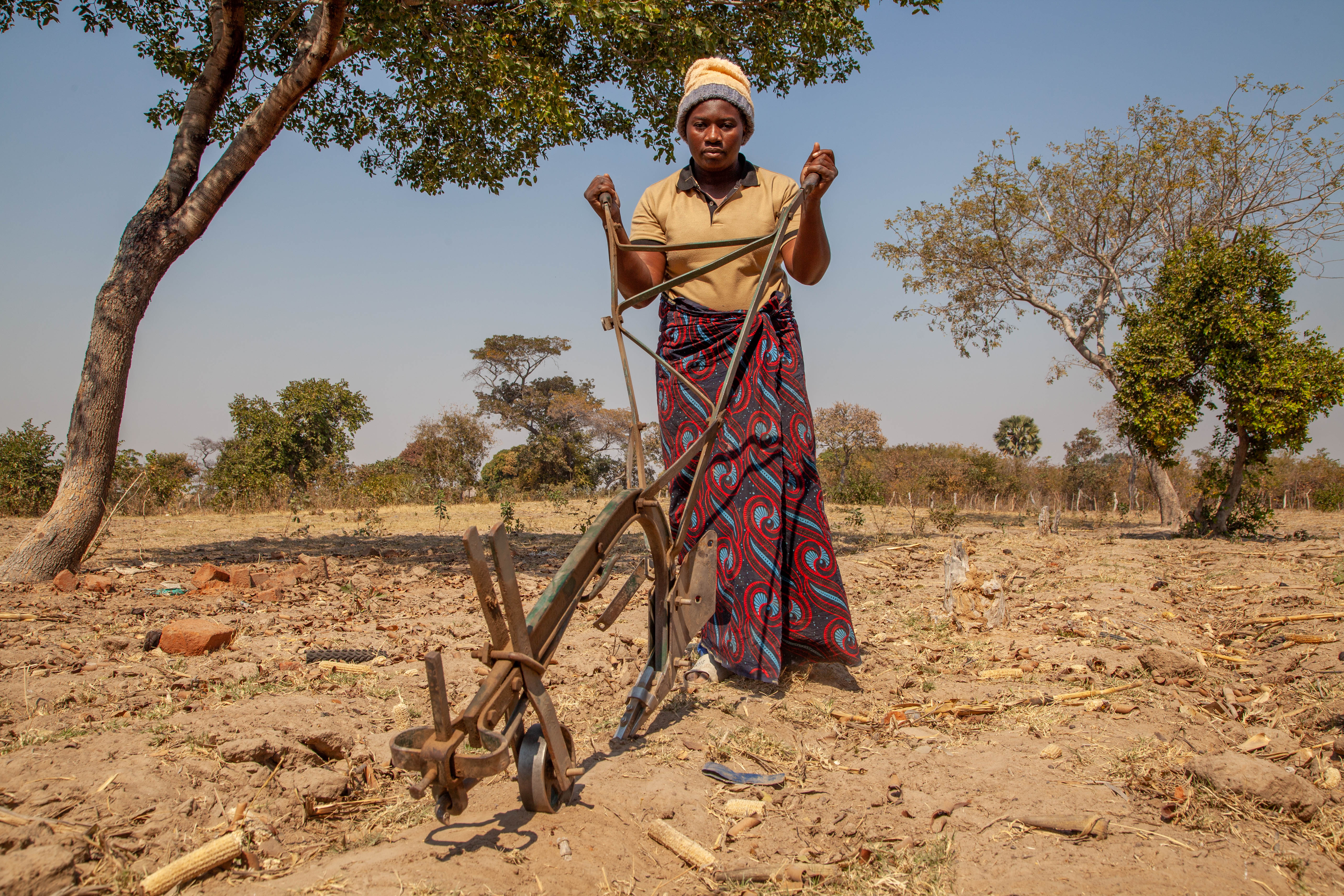 Brilliant Chivunga in her farm field.