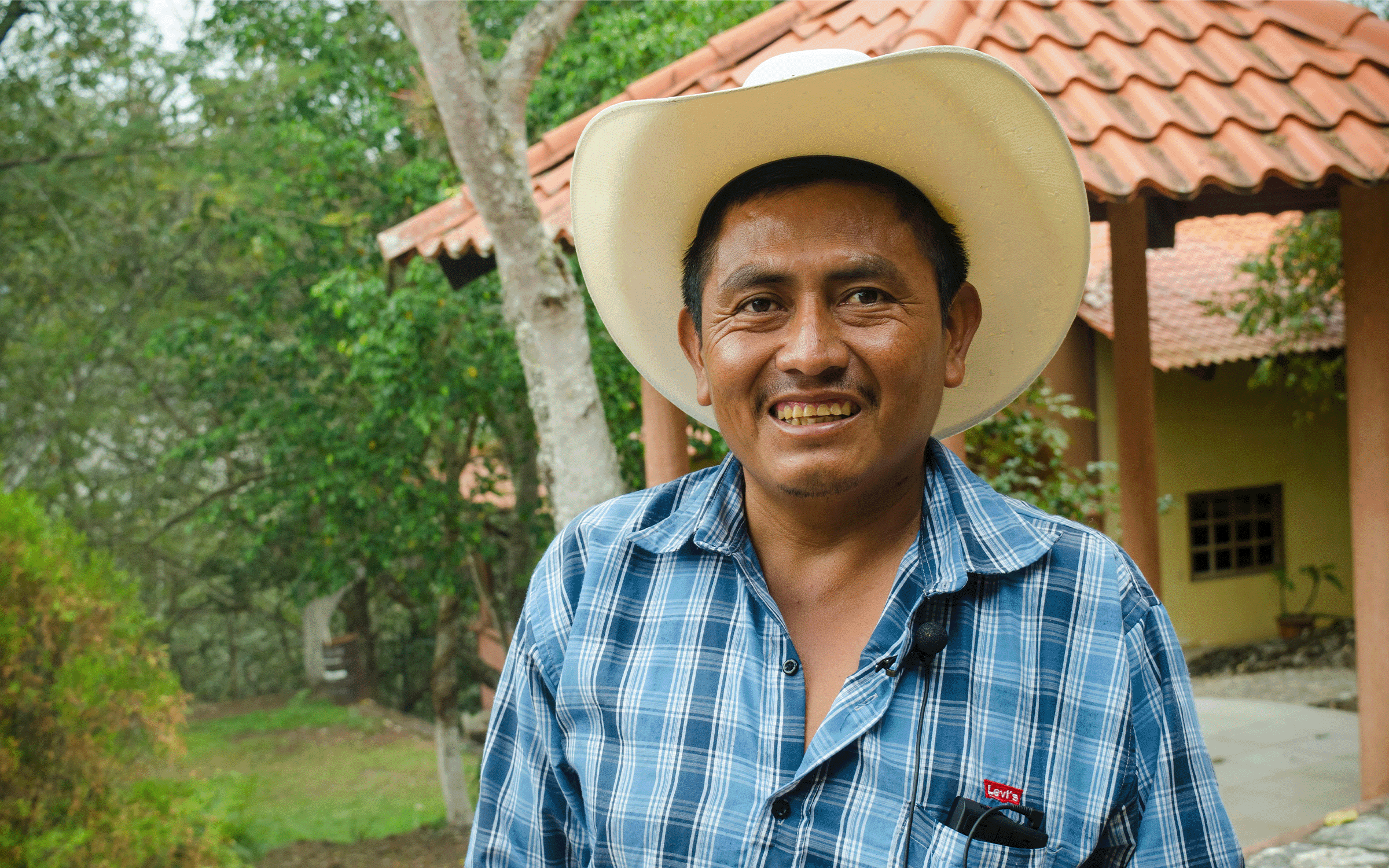 Retrato de ciudadano hondureño en el departamente de Copán