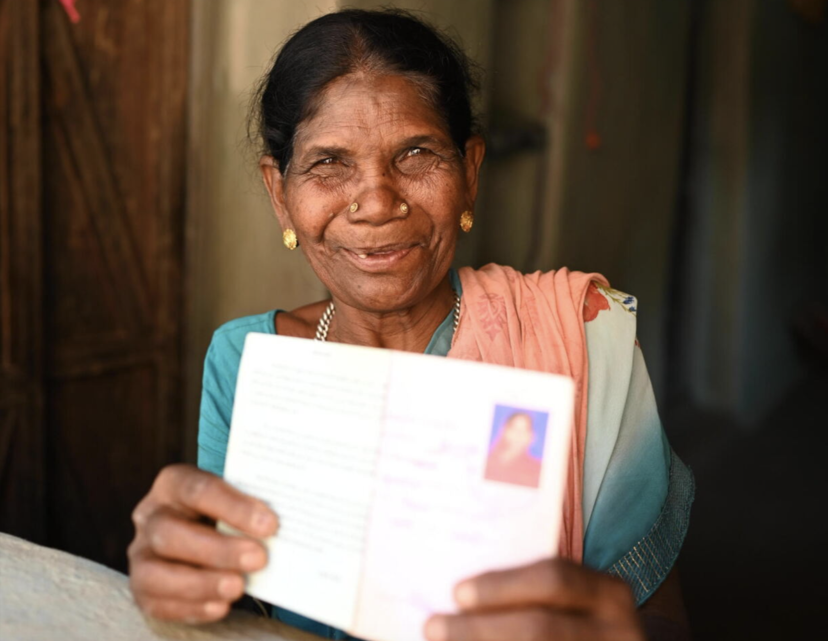 a person holding a book