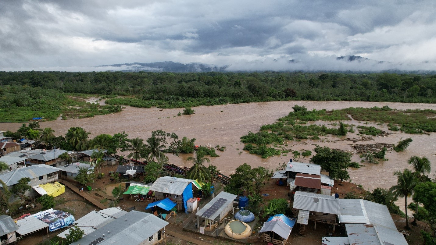 Vista panorámica de la comunidad de Bajo Chiquito