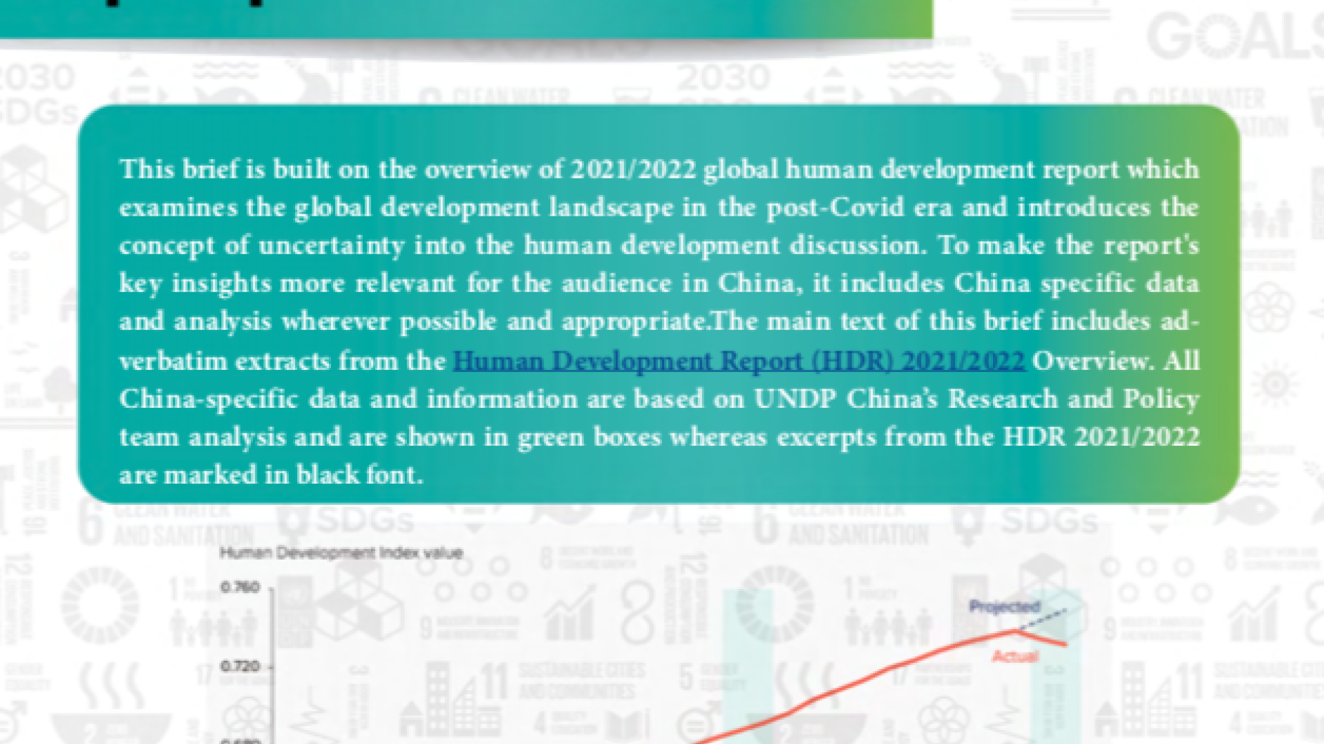 Excerpts From Undps Global Human Development Report 2021 22 A Perspective From China United 